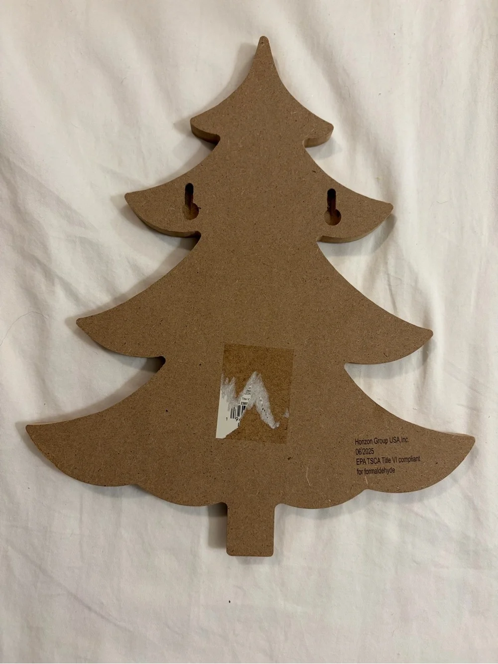 Paint Your Own Wooden Christmas Tree Wall Décor 11 Inch DIY Craft